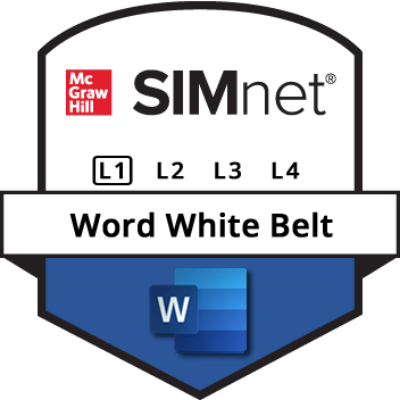 Word White Belt (L1) — McGraw Hill SIMnet